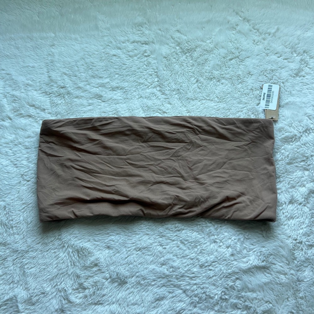 SKIMS Women's Fits Everybody Bandeau Bra Sienna Brown BR-BND-2026 Size Large NEW